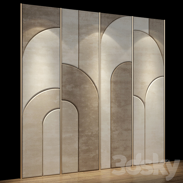 Wall Panel No.18 3DS Max Model - thumbnail 3