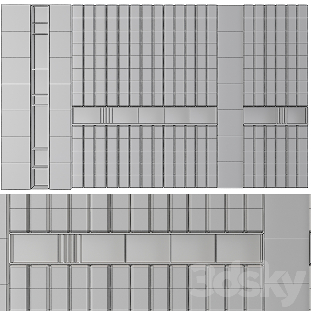 Wall Panel No. 47 3DSMax File - thumbnail 2