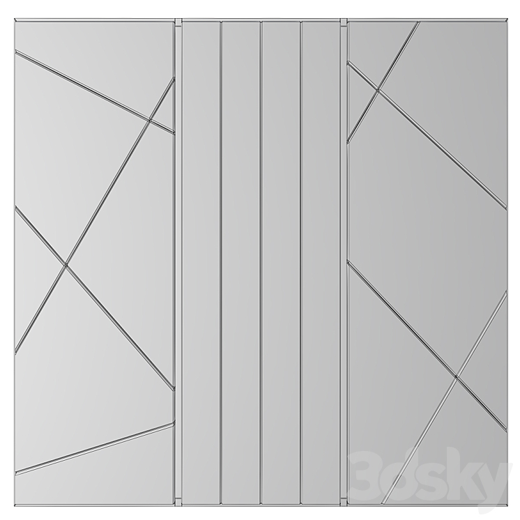 Wall Panel No. 68 3DS Max - thumbnail 2