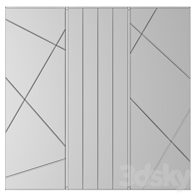 Wall Panel No. 68 3DSMax File - thumbnail 2