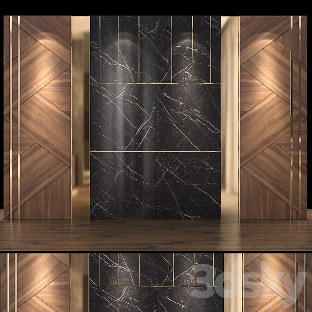 Wall Panel No. 79 3DS Max Model - thumbnail 1