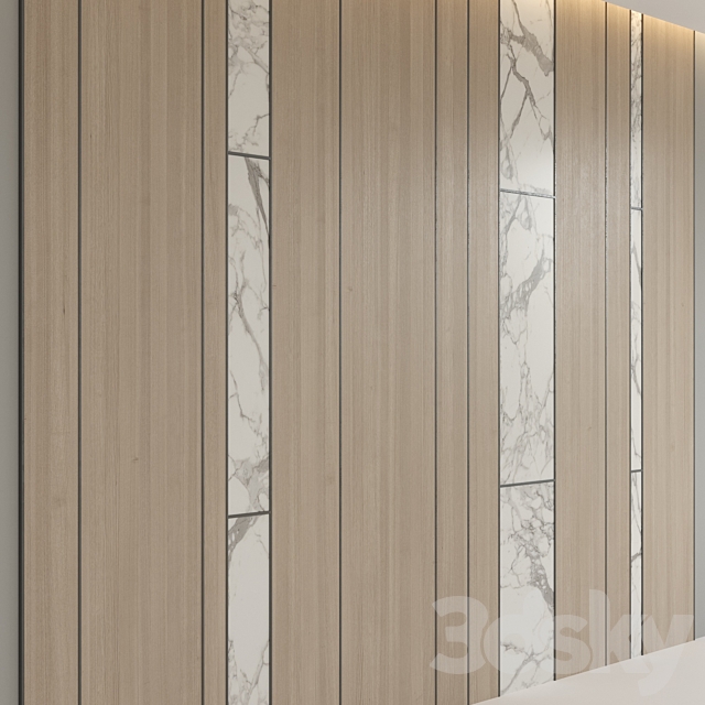 Wall panel part2 3DS Max Model - thumbnail 2