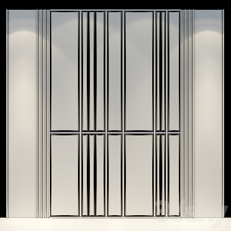 Wall Panel | set 42 3DS Max Model - thumbnail 2