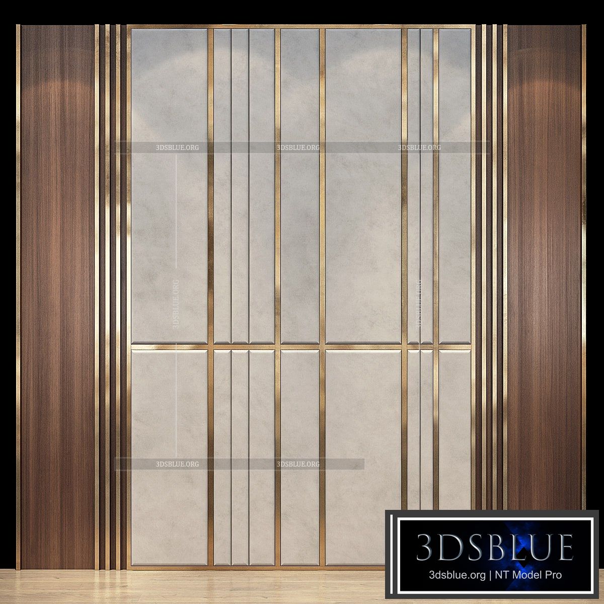 Wall Panel | set 42 3DS Max - thumbnail 3