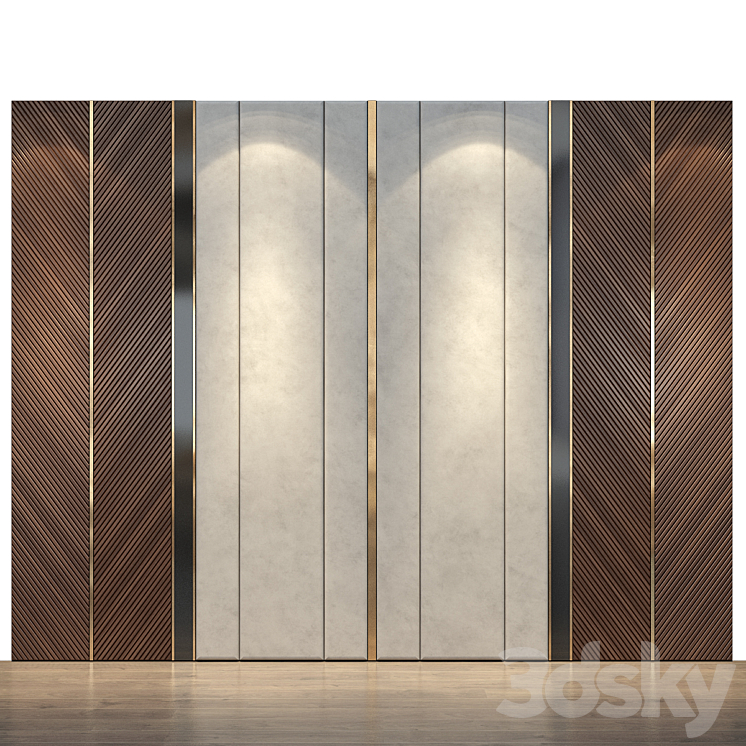 Wall Panel | set 50 3DS Max Model - thumbnail 1