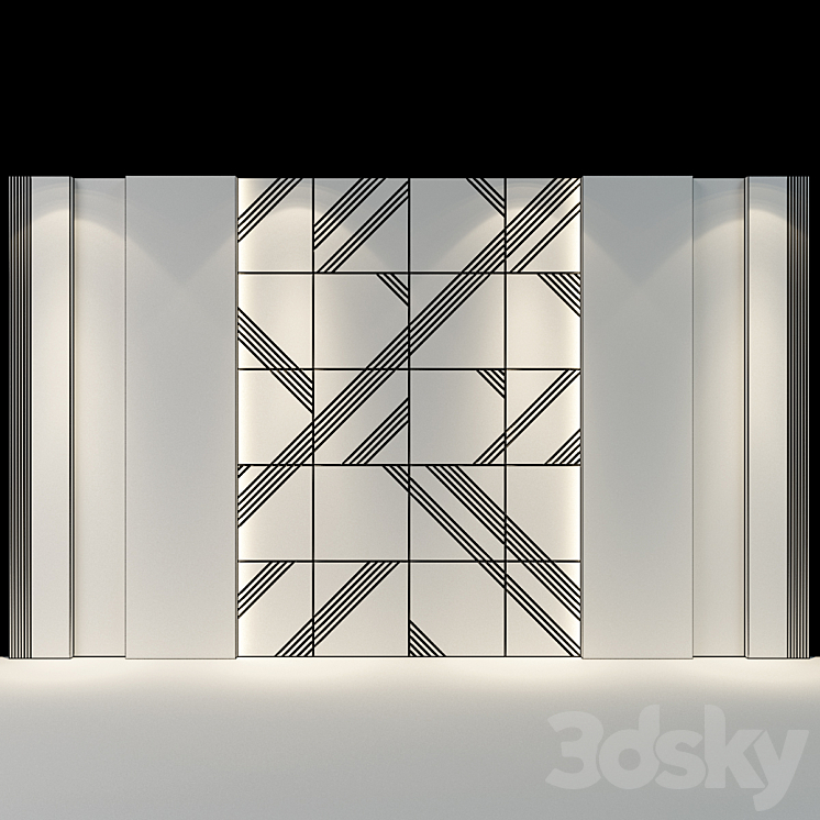 wall panel | set 54 3DS Max - thumbnail 2