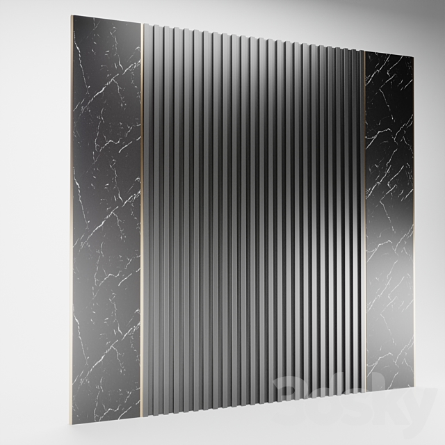 wall panel_1 3DSMax File - thumbnail 2