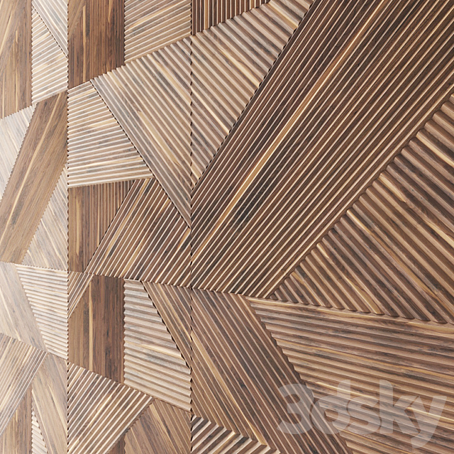 Wall panels Foglie d’Oro. Arte Brotto. Leonardo 3DSMax File - thumbnail 2