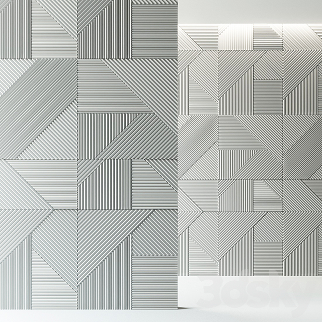 Wall panels Foglie d’Oro. Arte Brotto. Leonardo 3DSMax File - thumbnail 3