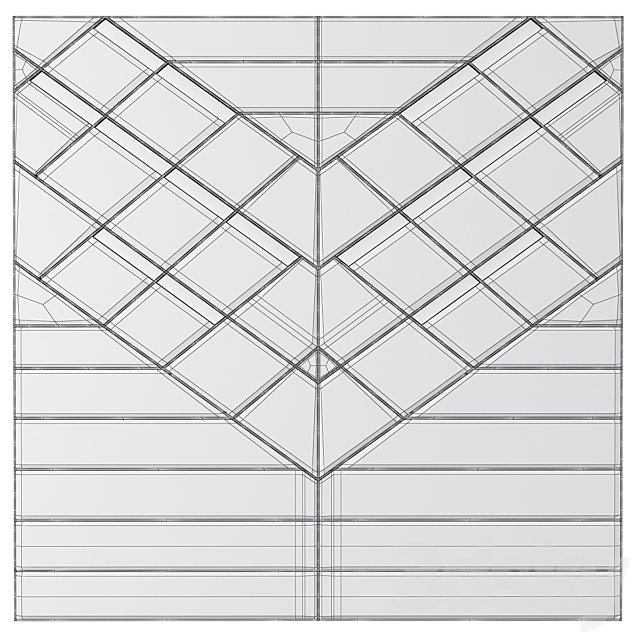 Wall Panels No. 3 3DS Max Model - thumbnail 2