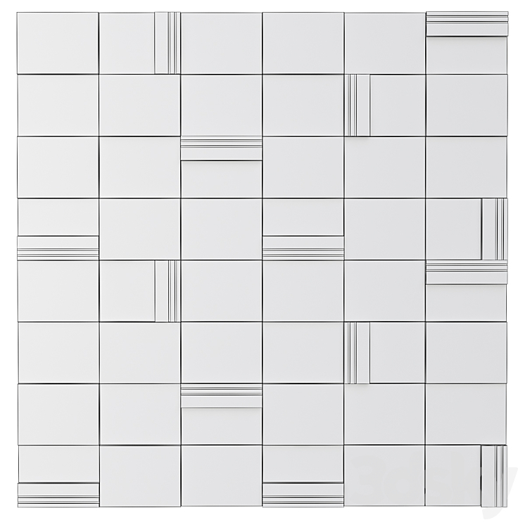 Wall Panels No. 34 3DS Max - thumbnail 2