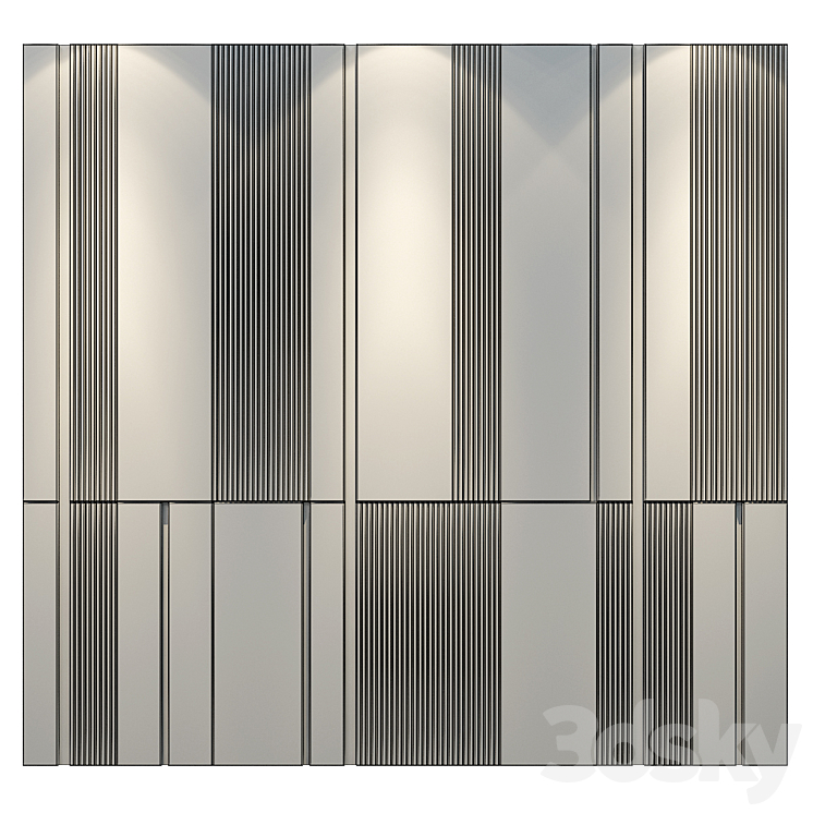 wall panels | set 115 3DS Max Model - thumbnail 2