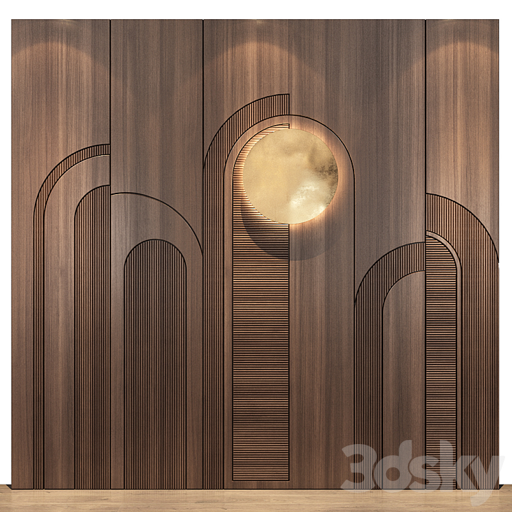 wall panels | set 125 3DS Max Model - thumbnail 1