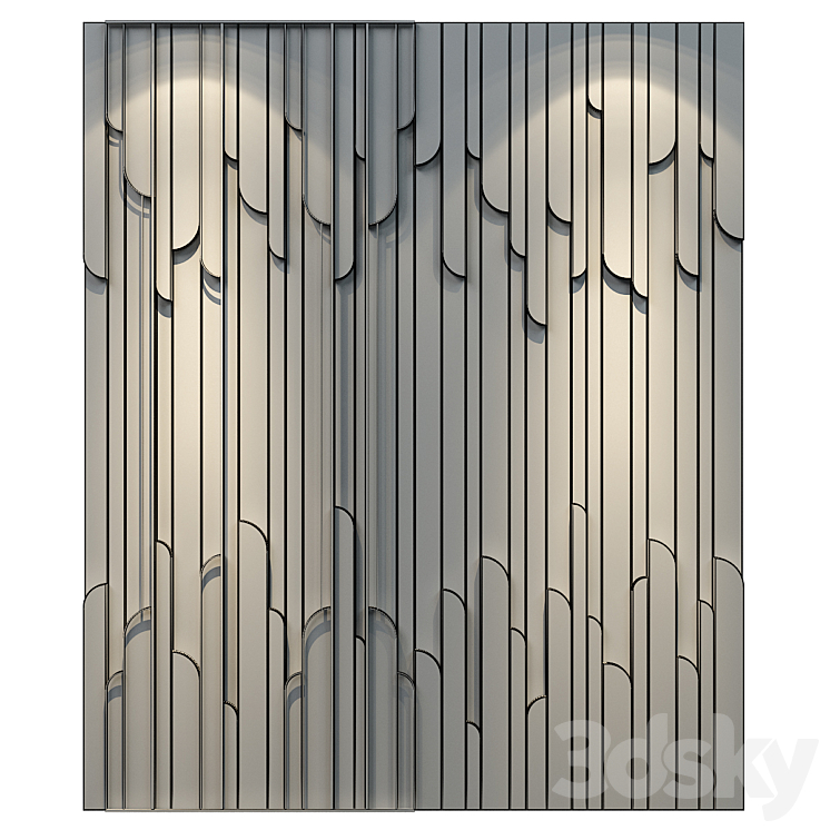 wall panels | set 168 3DS Max Model - thumbnail 2