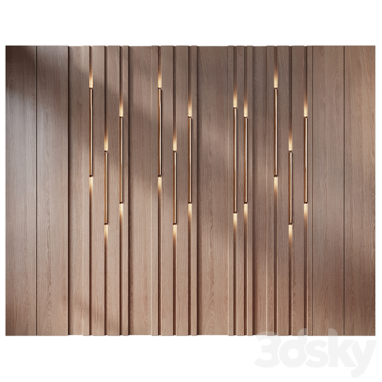 wall panels | set 218 3DS Max Model - thumbnail 1