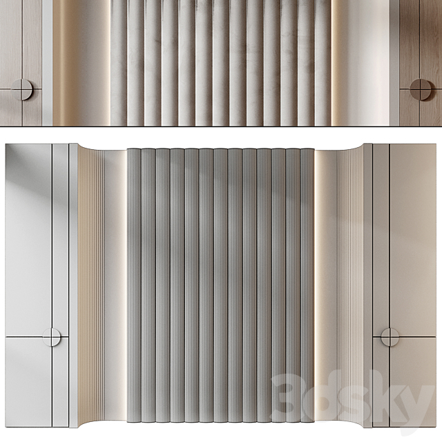 wall panels | set 261 3DS Max Model - thumbnail 2