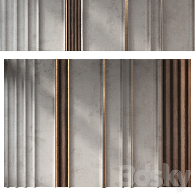 wall panels | set 298 3ds Max - thumbnail 1