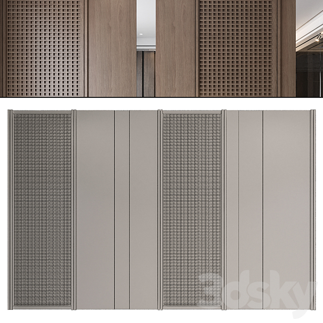 wall panels | set 299 3DS Max Model - thumbnail 2