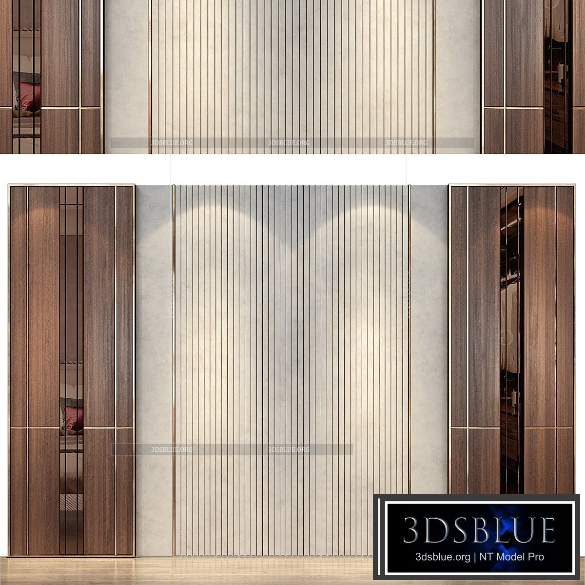 wall panels | set 55 3DS Max - thumbnail 3