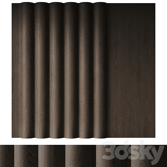 Wall panels set Modern 3DS Max Model - thumbnail 3