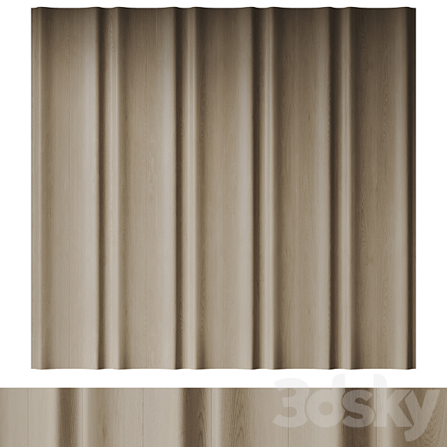 Wall panels set Modern 3DS Max Model - thumbnail 5