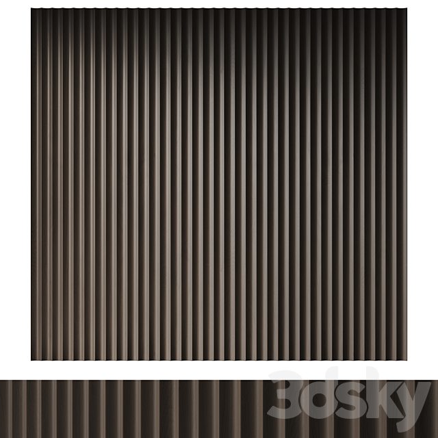 Wall panels set Modern 3DS Max Model - thumbnail 6