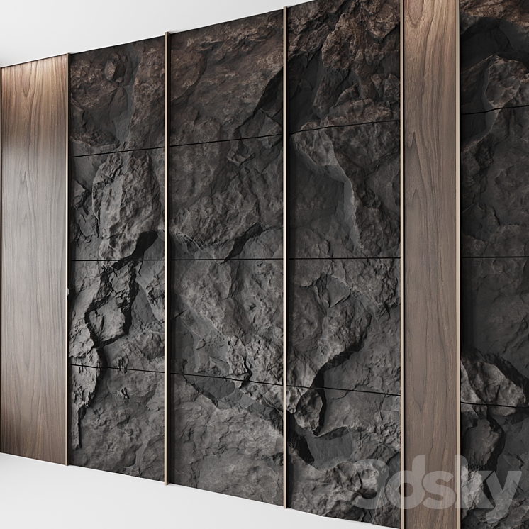 Wall rock panel ?2 3DS Max - thumbnail 2