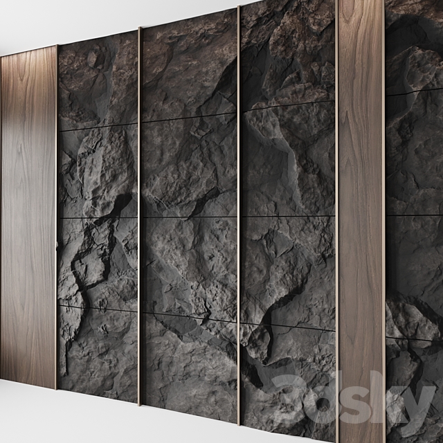 Wall rock panel ?2 3DSMax File - thumbnail 2