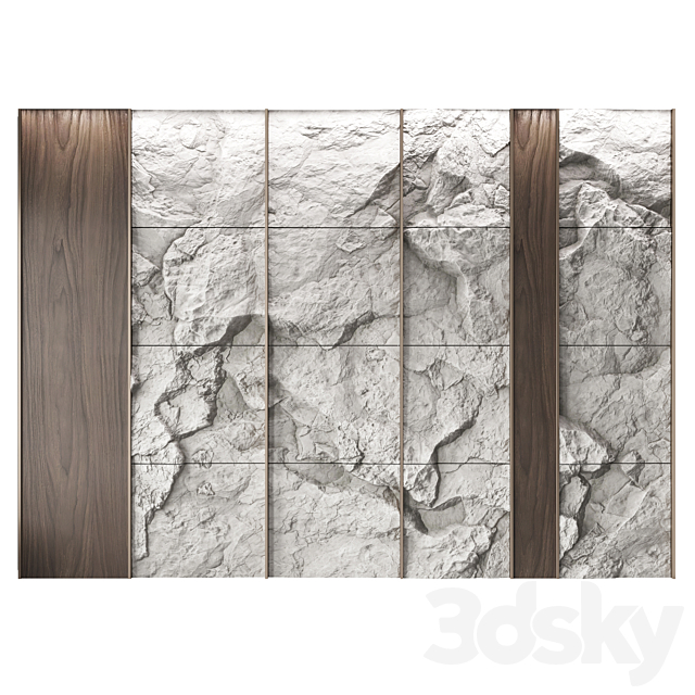 Wall rock panel ?2 3DSMax File - thumbnail 3