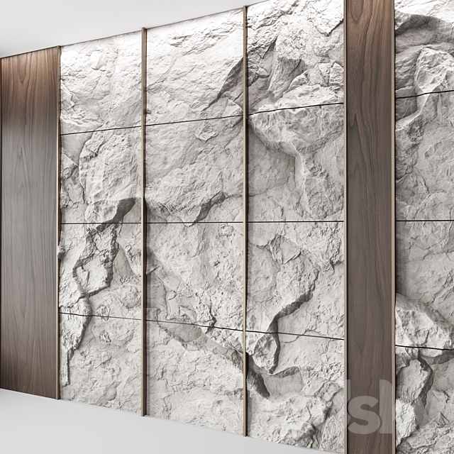 Wall rock panel ?2 3DSMax File - thumbnail 4