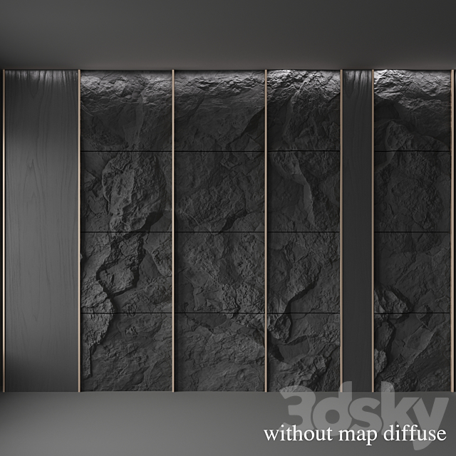 Wall rock panel ?2 3DSMax File - thumbnail 5