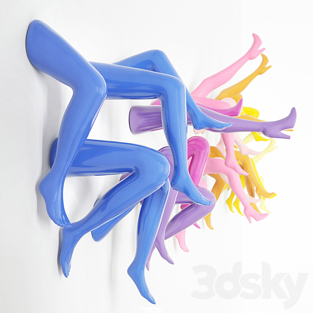 Wall statuette Legs 3DSMax File - thumbnail 1