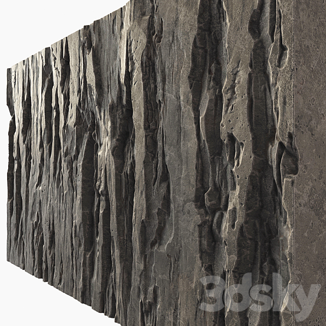 Wall stone slab rock mono n1 _ 3DSMax File - thumbnail 4