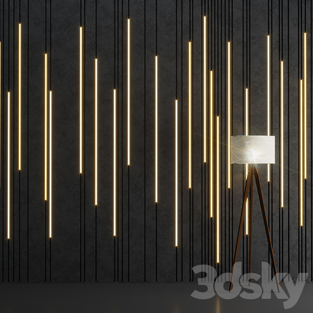 Wall Stripes 2 3DSMax File - thumbnail 1