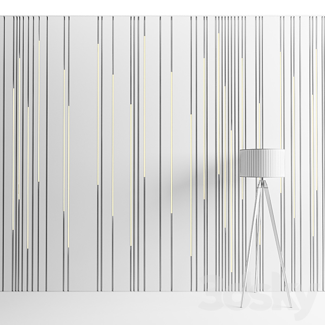 Wall Stripes 2 3DSMax File - thumbnail 3