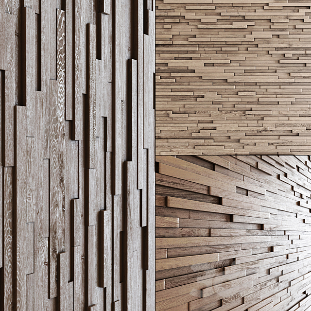 Wall wood long rail n1 3DSMax File - thumbnail 1