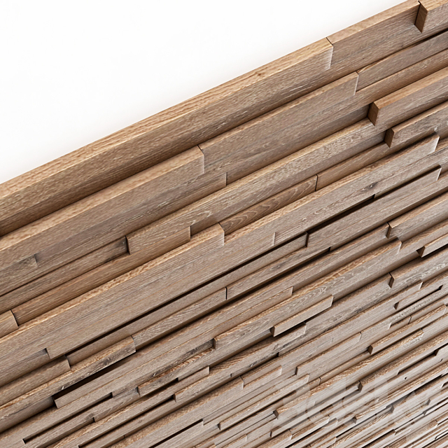 Wall wood long rail n1 3DSMax File - thumbnail 4