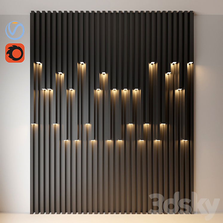 WallDecorateLight 3DS Max - thumbnail 1