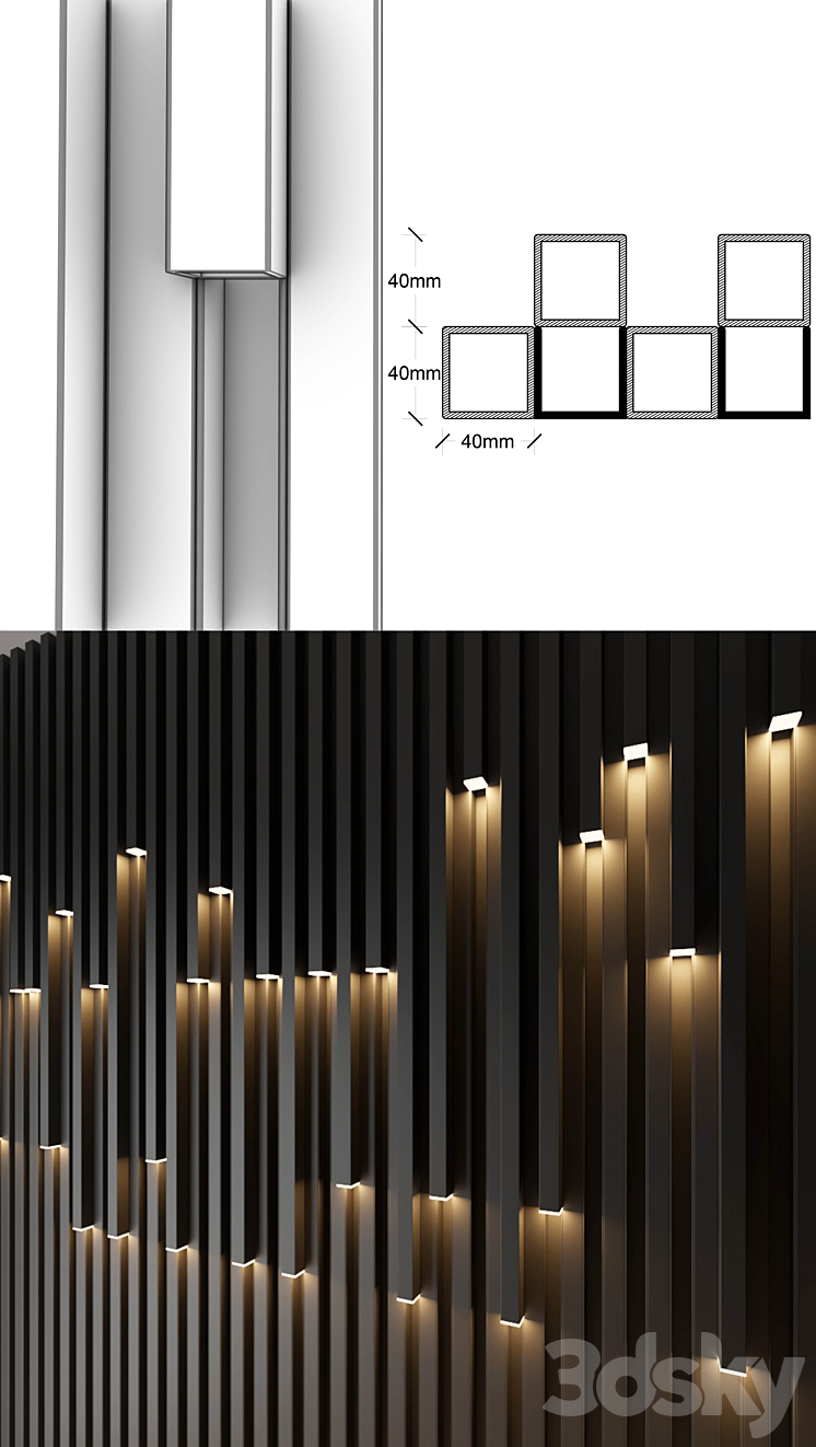 WallDecorateLight 3DS Max - thumbnail 2