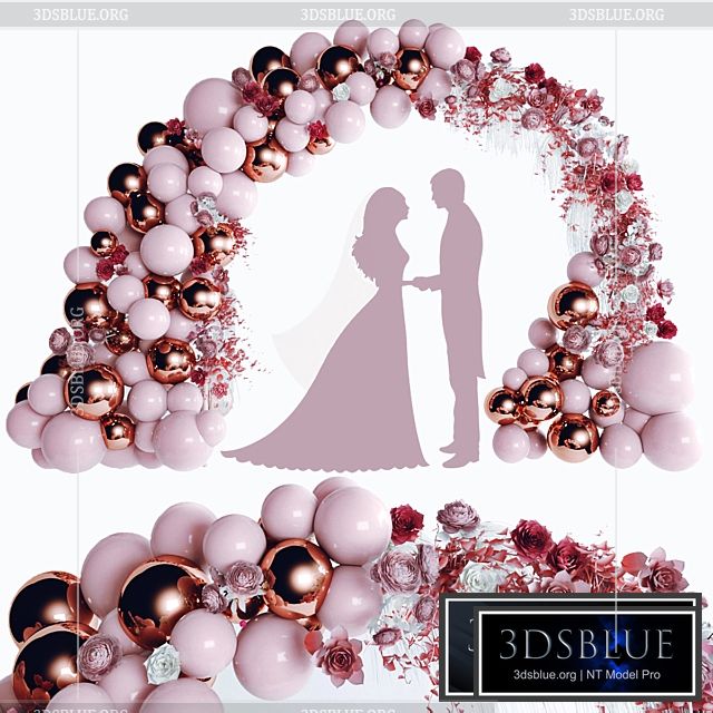 wedding arch 3DS Max - thumbnail 3