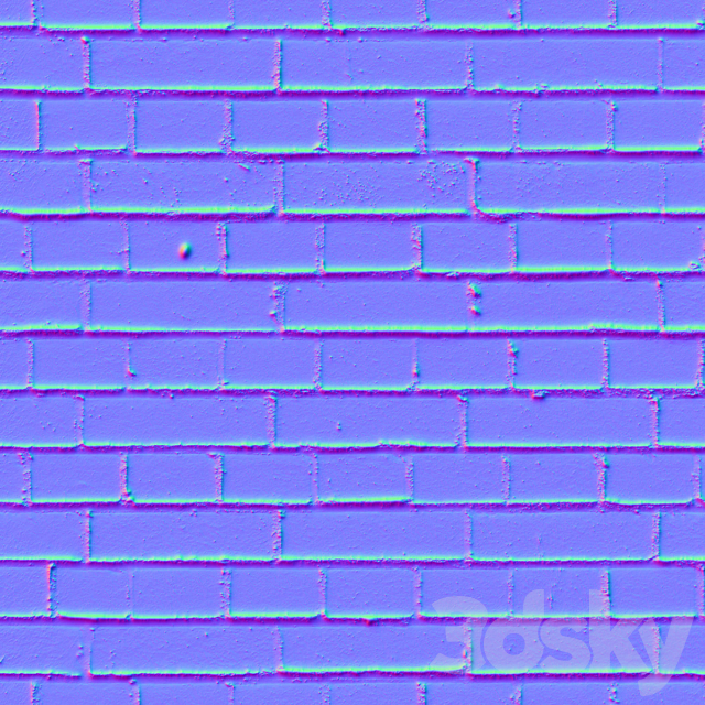 White brick 3DSMax File - thumbnail 3