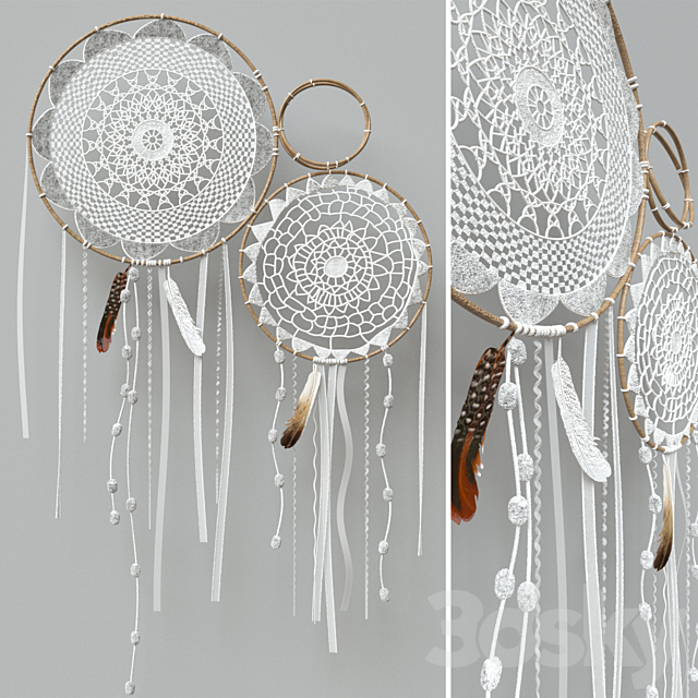 White macrame 3DSMax File - thumbnail 1