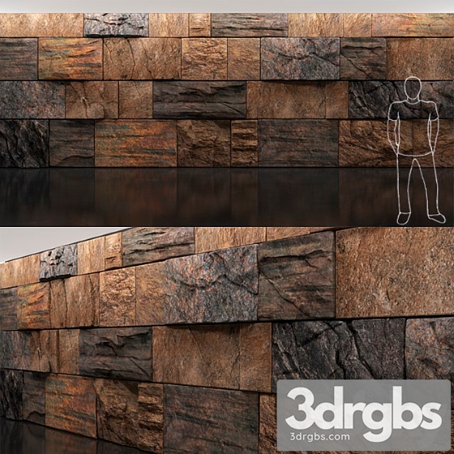 Wild Stone Wall 3dsmax Download - thumbnail 1