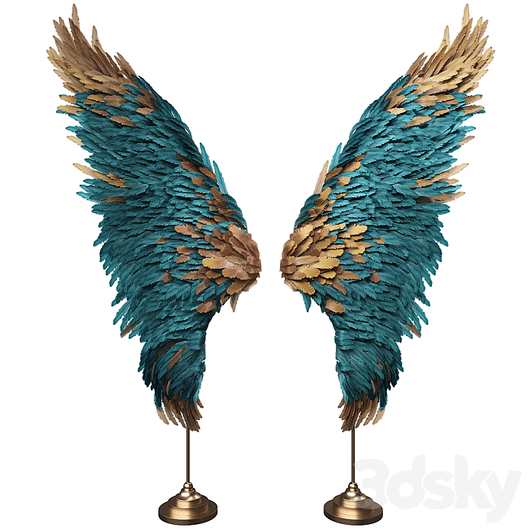 Wings for the photo zone 3DS Max Model - thumbnail 2