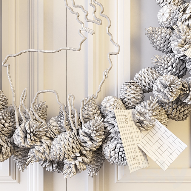 Winter Wreath 02 3DSMax File - thumbnail 2