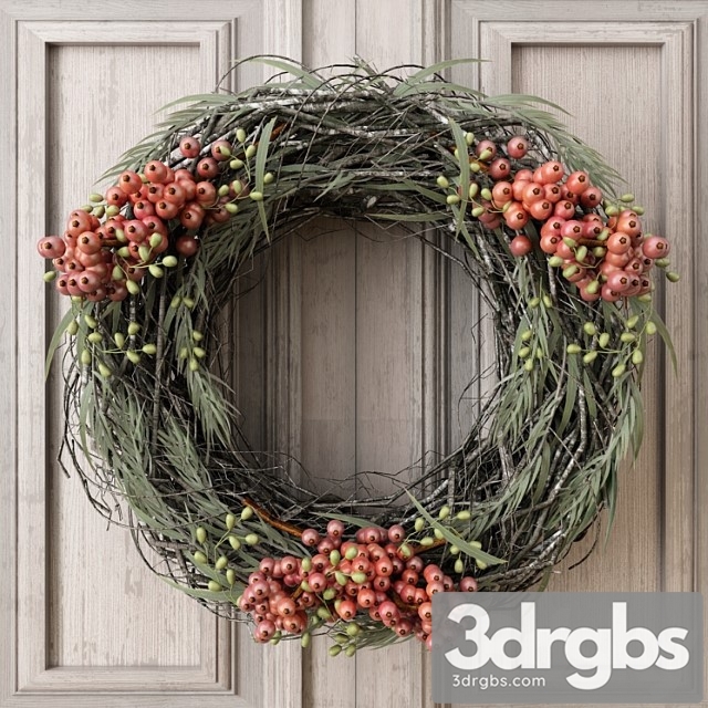 Winter Wreath 3dsmax Download - thumbnail 1