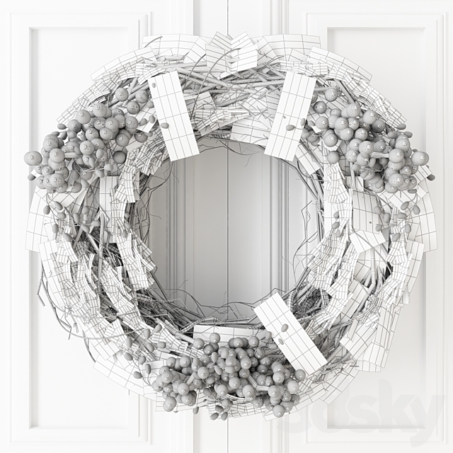 Winter wreath 3DSMax File - thumbnail 2