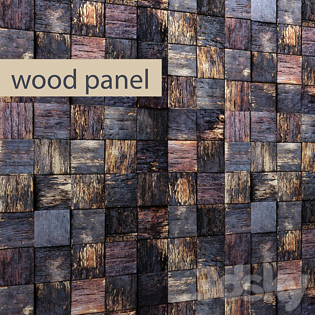 Wood panel 3ds Max - thumbnail 1