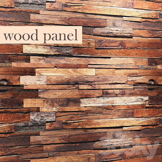 Wood Panel 3DSMax File - thumbnail 1