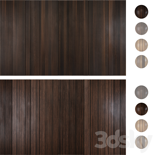 Wood panel set 1 3DSMax File - thumbnail 1